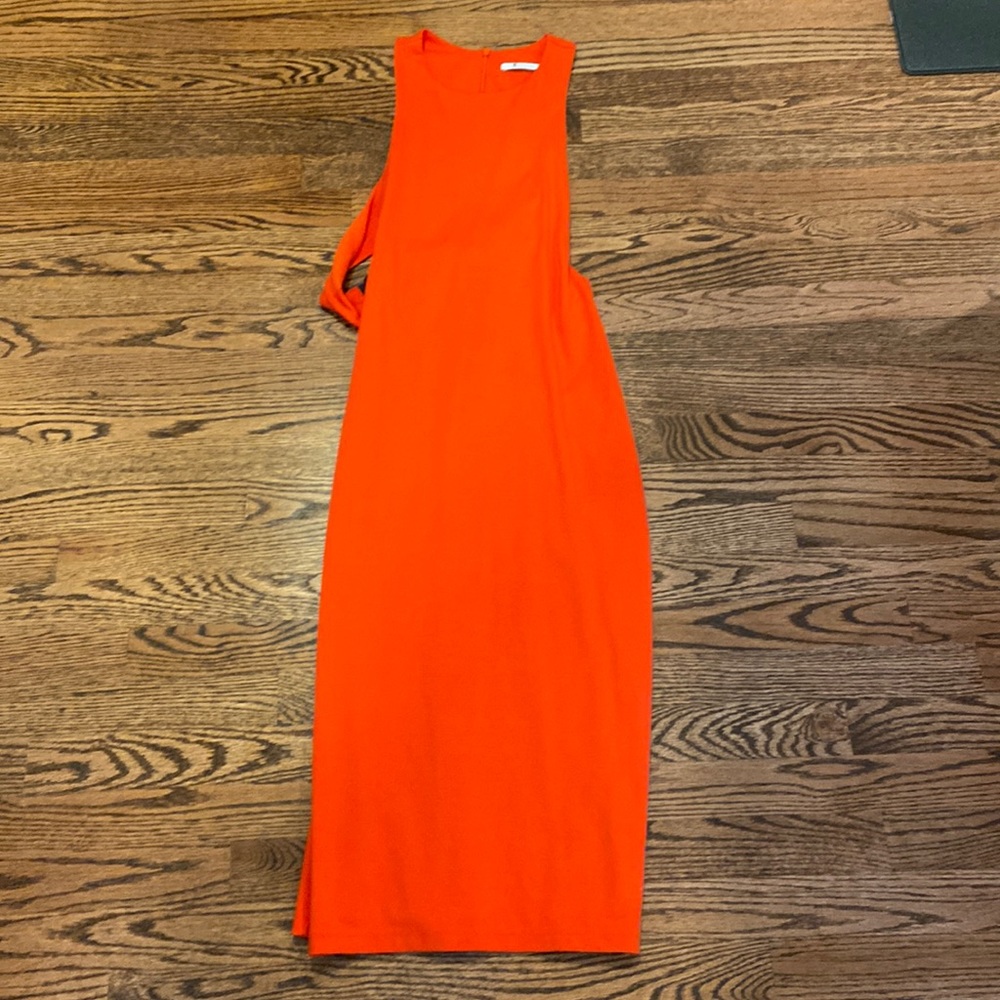 T by Alexander Wang orange dress